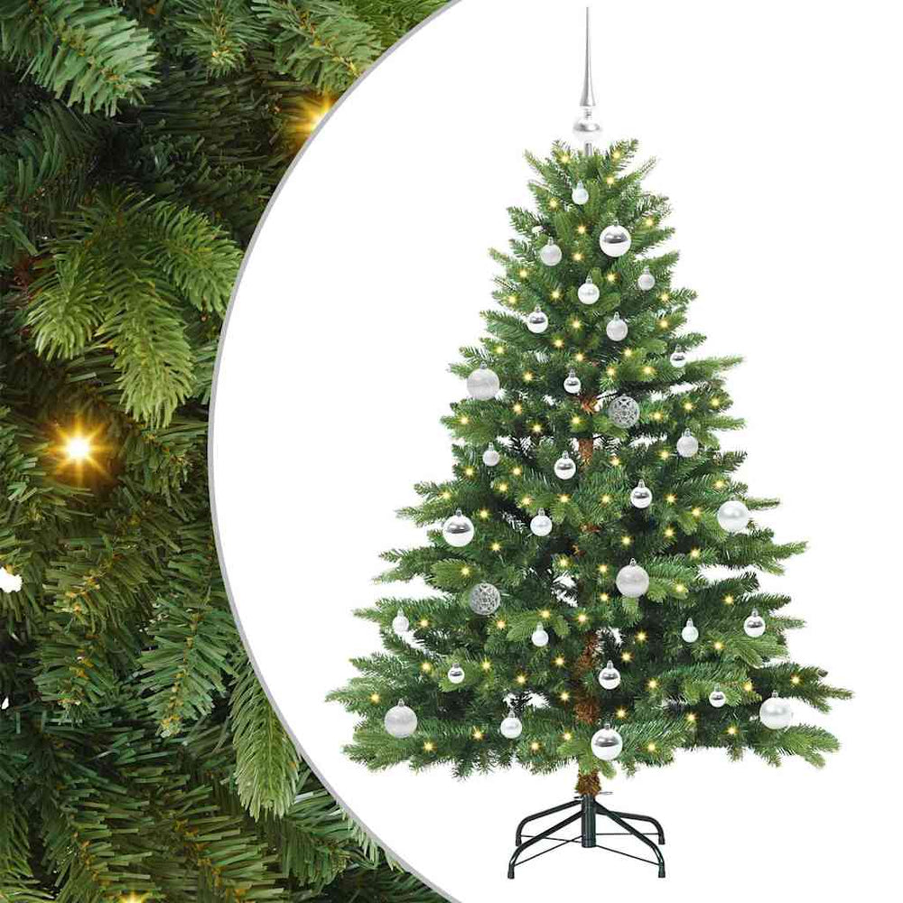 Dirbtinė Kalėdų eglutė su 150 LED Žalia 150 cm PE ir PVC
