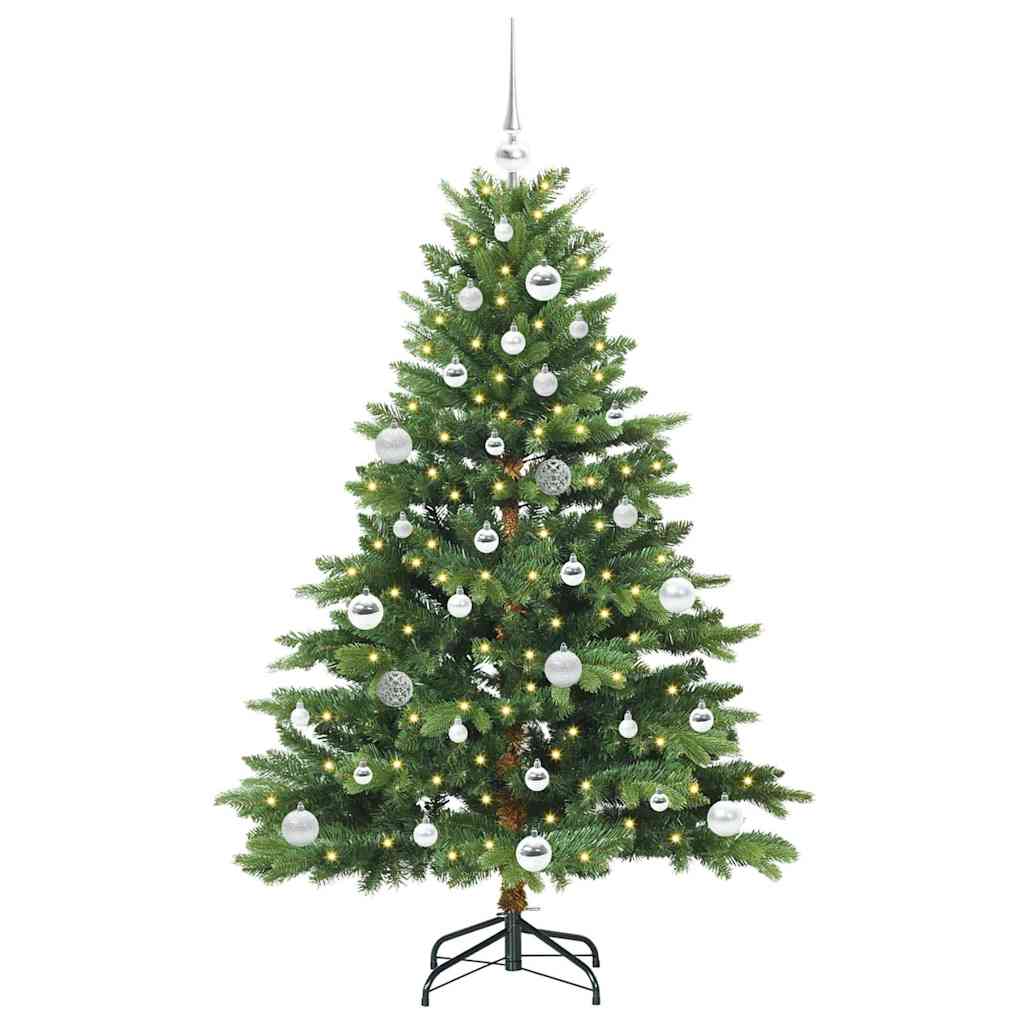Dirbtinė Kalėdų eglutė su 150 LED Žalia 150 cm PE ir PVC