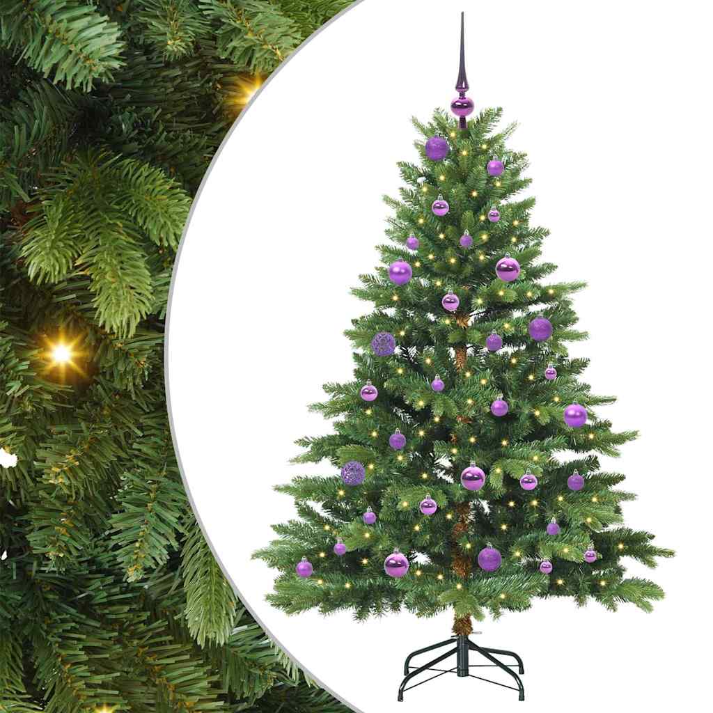 Dirbtinė Kalėdų eglutė su 150 LED Žalia 150 cm PE ir PVC