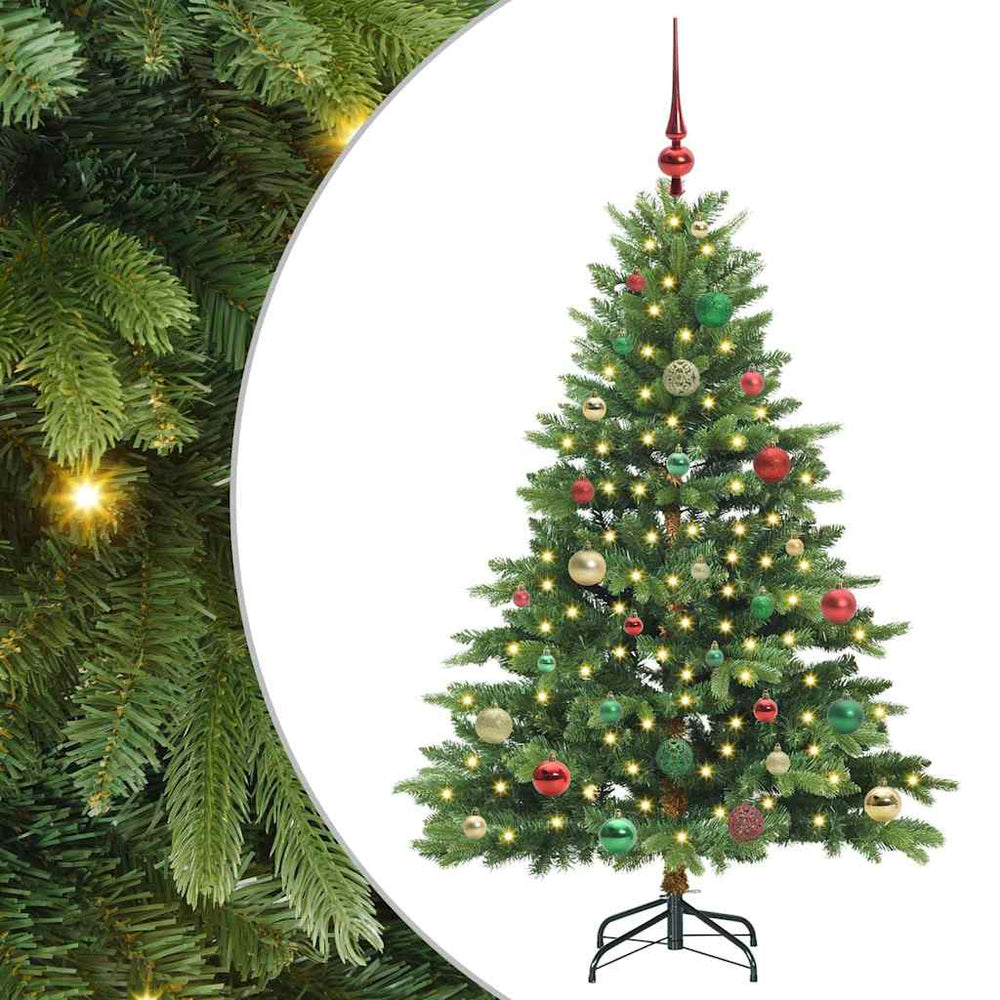 Dirbtinė Kalėdų eglutė su 150 LED Žalia 150 cm PE ir PVC