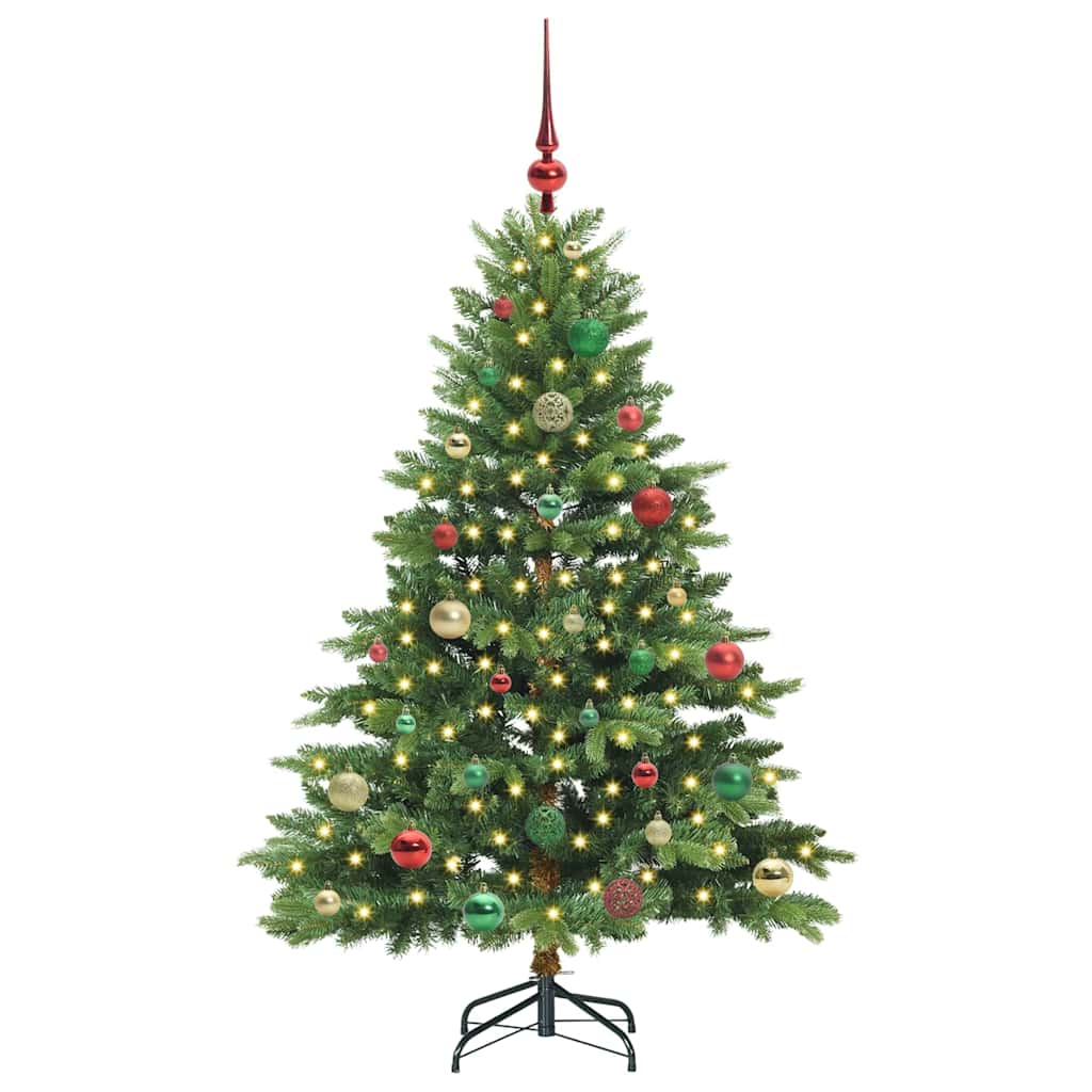 Dirbtinė Kalėdų eglutė su 150 LED Žalia 150 cm PE ir PVC