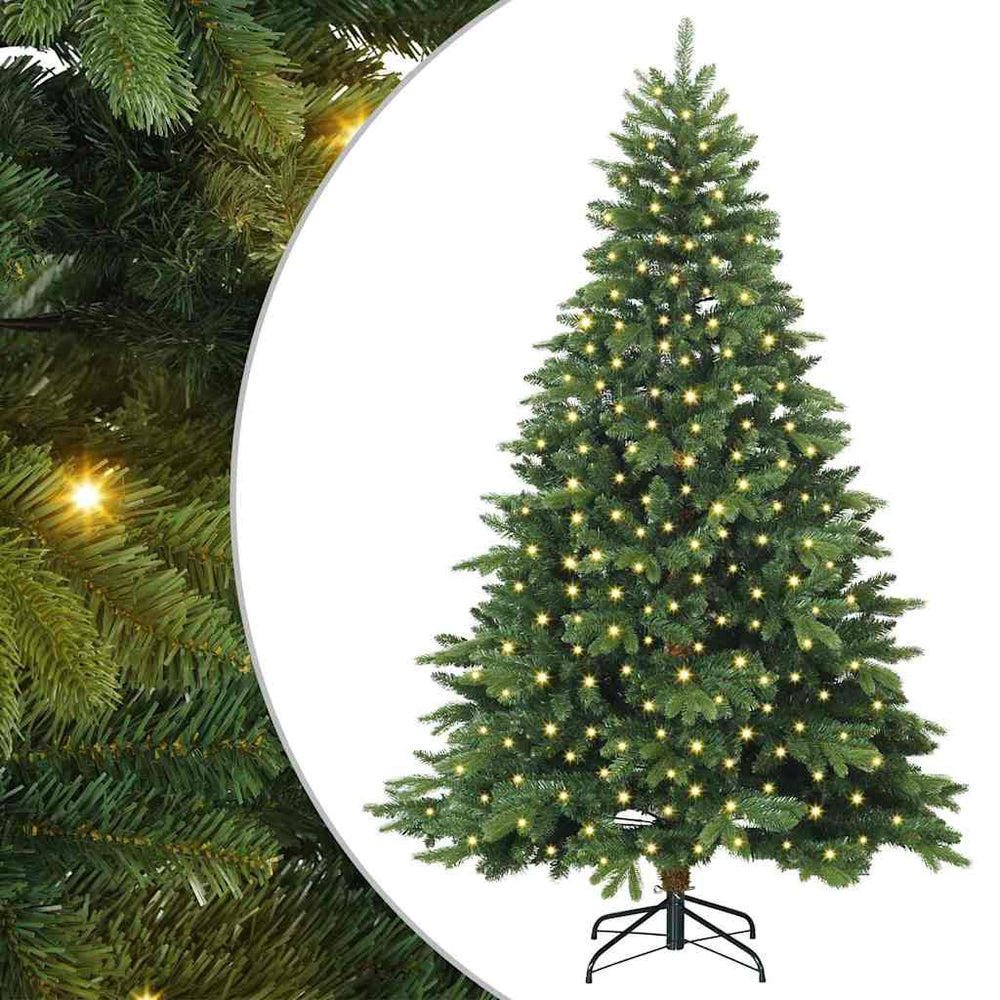 Dirbtinė Kalėdų eglutė su 300 LED Žalia 180 cm PE ir PVC