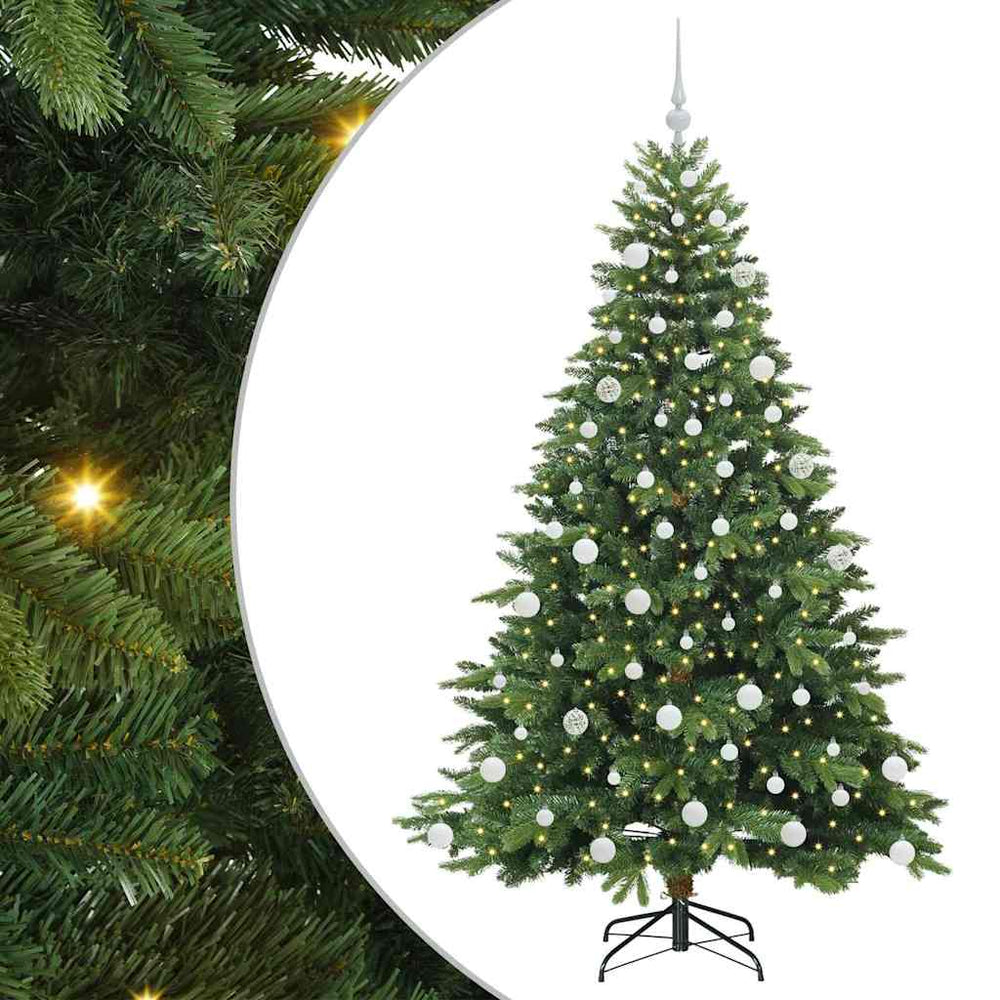 Dirbtinė Kalėdų eglutė su 300 LED Žalia 180 cm PE ir PVC