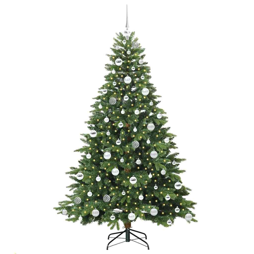 Dirbtinė Kalėdų eglutė su 300 LED Žalia 180 cm PE ir PVC