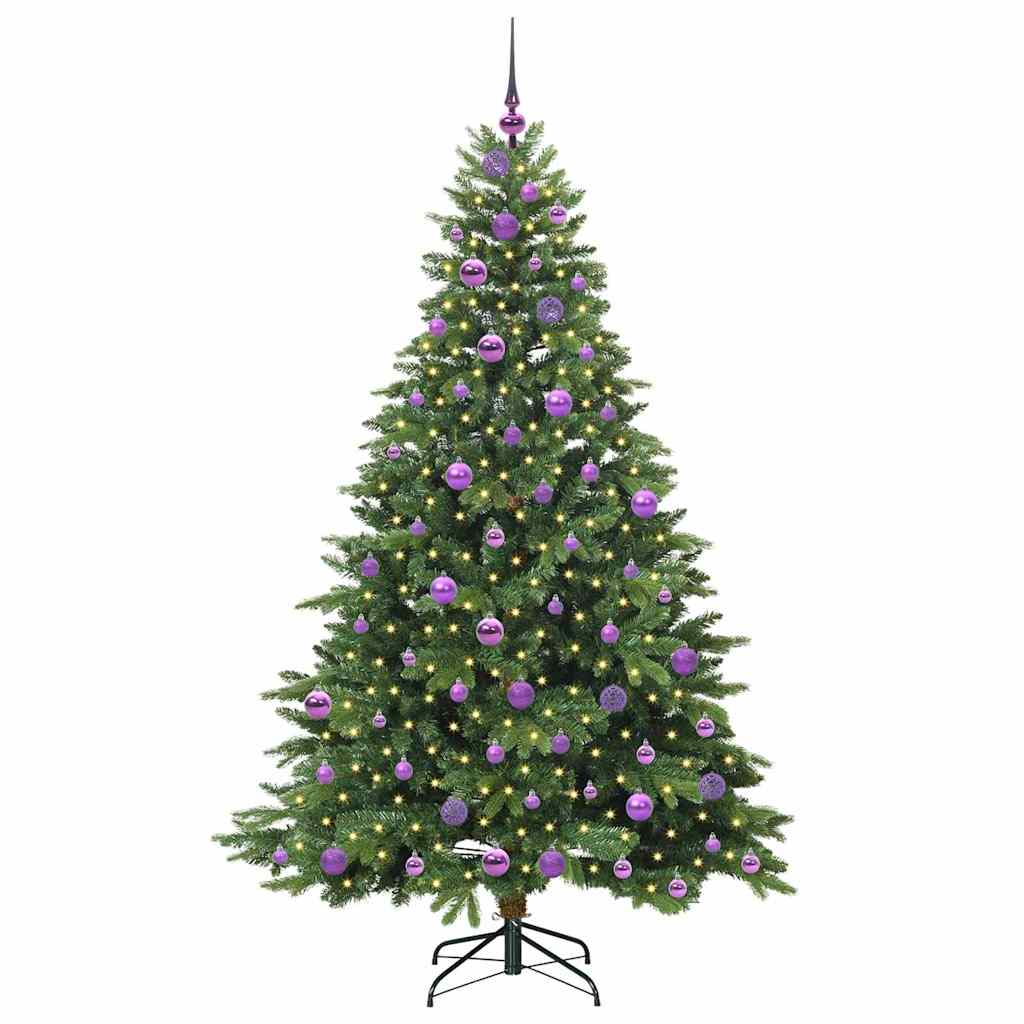 Dirbtinė Kalėdų eglutė su 300 LED Žalia 180 cm PE ir PVC