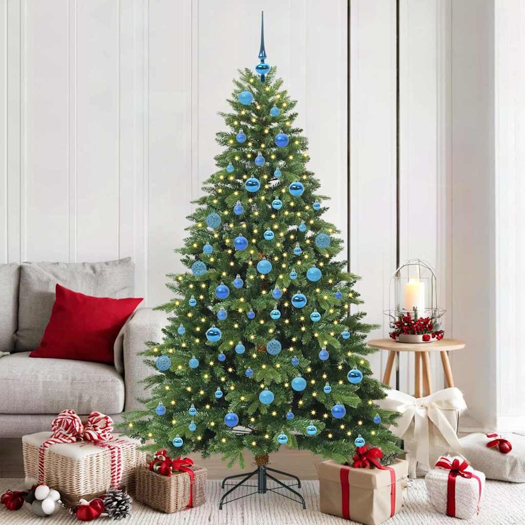 Dirbtinė Kalėdų eglutė su 300 LED Žalia 180 cm PE ir PVC