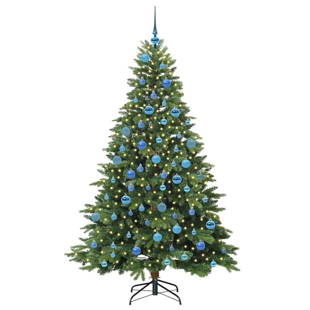 Dirbtinė Kalėdų eglutė su 300 LED Žalia 180 cm PE ir PVC