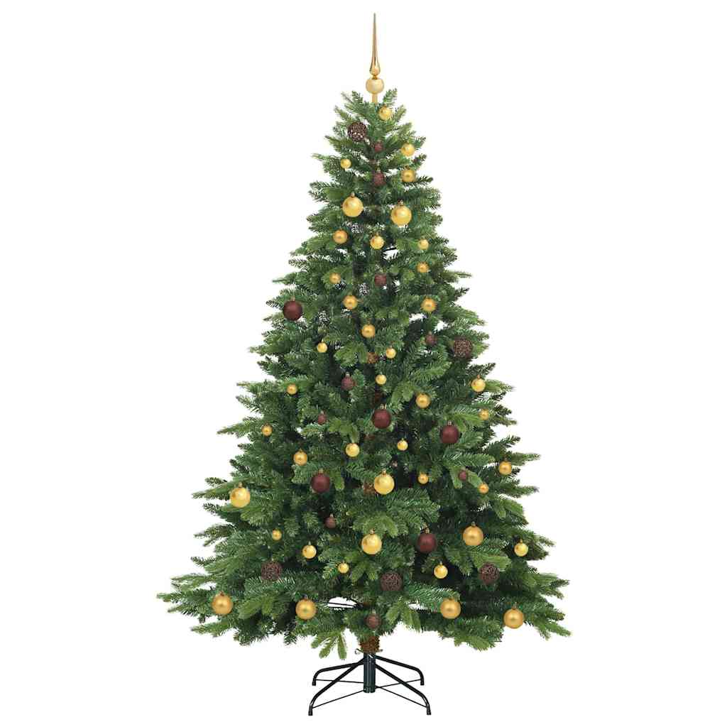 Dirbtinė Kalėdų eglutė su 300 LED Žalia 210 cm PE ir PVC
