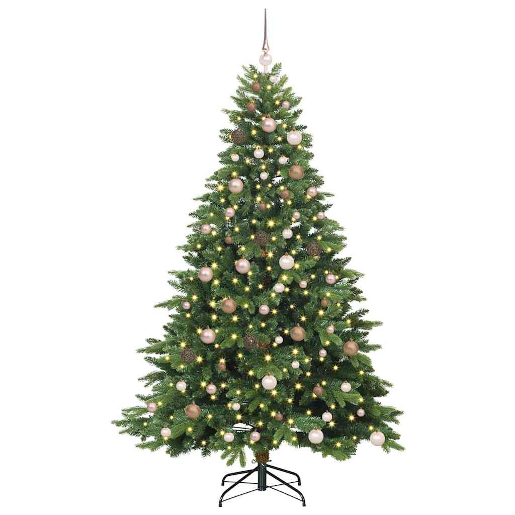 Dirbtinė Kalėdų eglutė su 300 LED Žalia 210 cm PE ir PVC