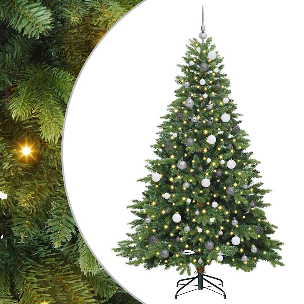 Dirbtinė Kalėdų eglutė su 300 LED Žalia 210 cm PE ir PVC
