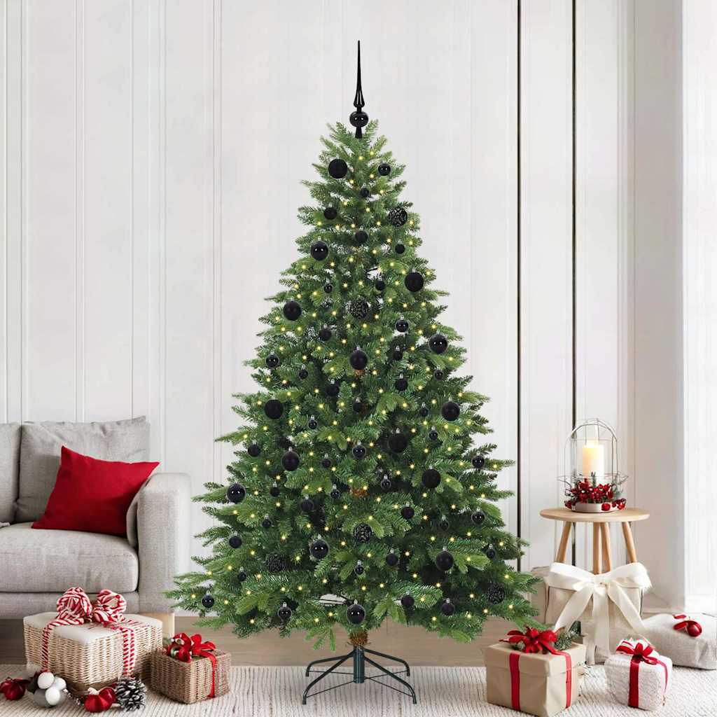 Dirbtinė Kalėdų eglutė su 300 LED Žalia 210 cm PE ir PVC