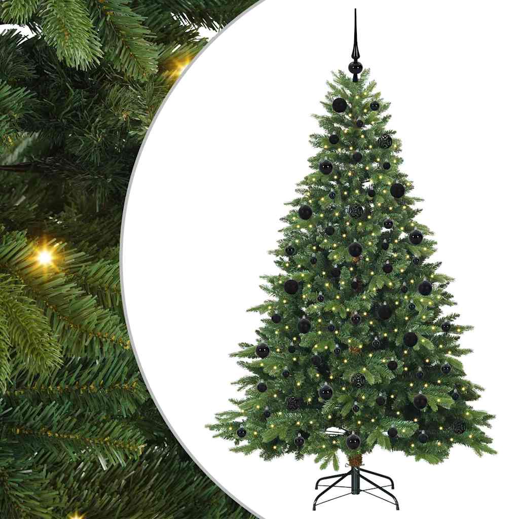 Dirbtinė Kalėdų eglutė su 300 LED Žalia 210 cm PE ir PVC