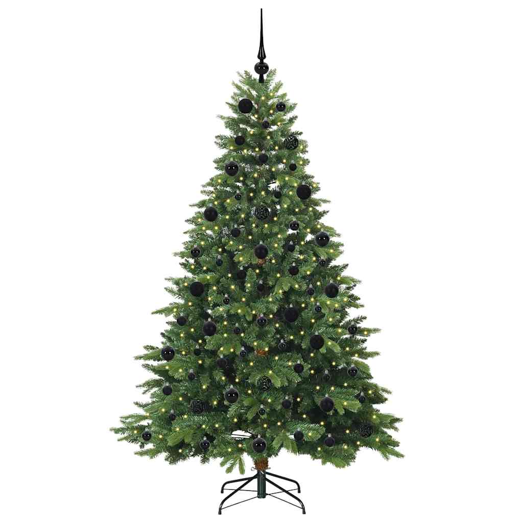 Dirbtinė Kalėdų eglutė su 300 LED Žalia 210 cm PE ir PVC