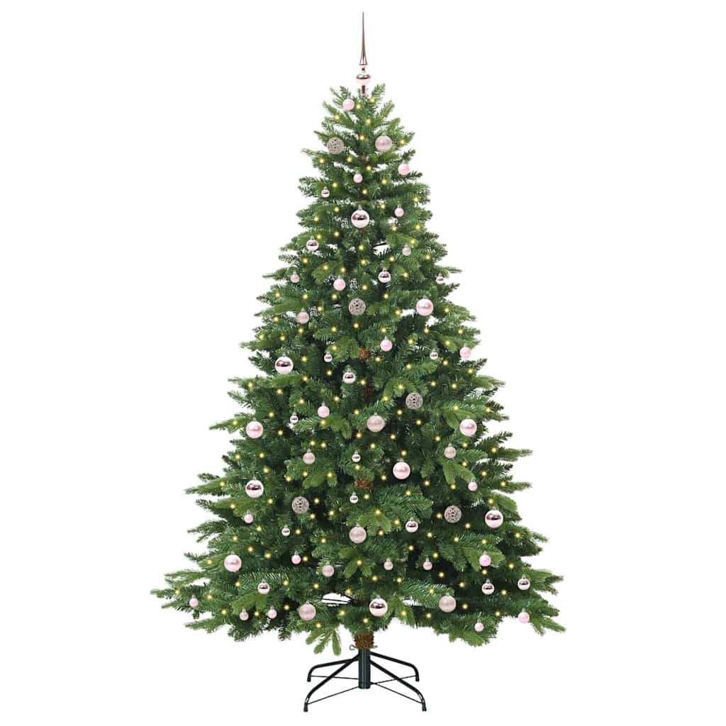 Dirbtinė Kalėdų eglutė su 300 LED Žalia 210 cm PE ir PVC