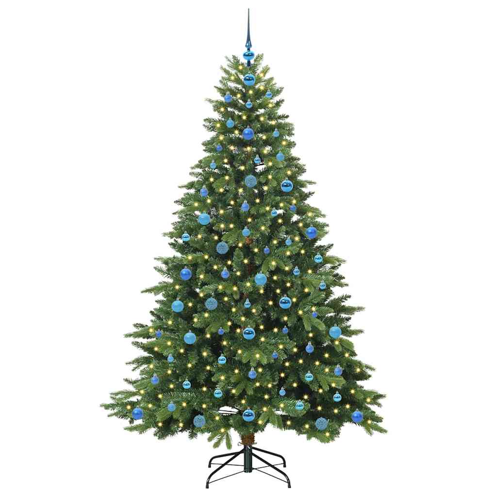 Dirbtinė Kalėdų eglutė su 300 LED Žalia 210 cm PE ir PVC