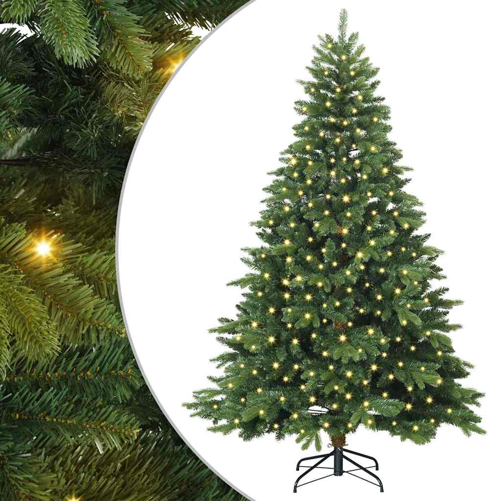 Dirbtinė Kalėdų eglutė su 300 LED Žalia 240 cm PE ir PVC