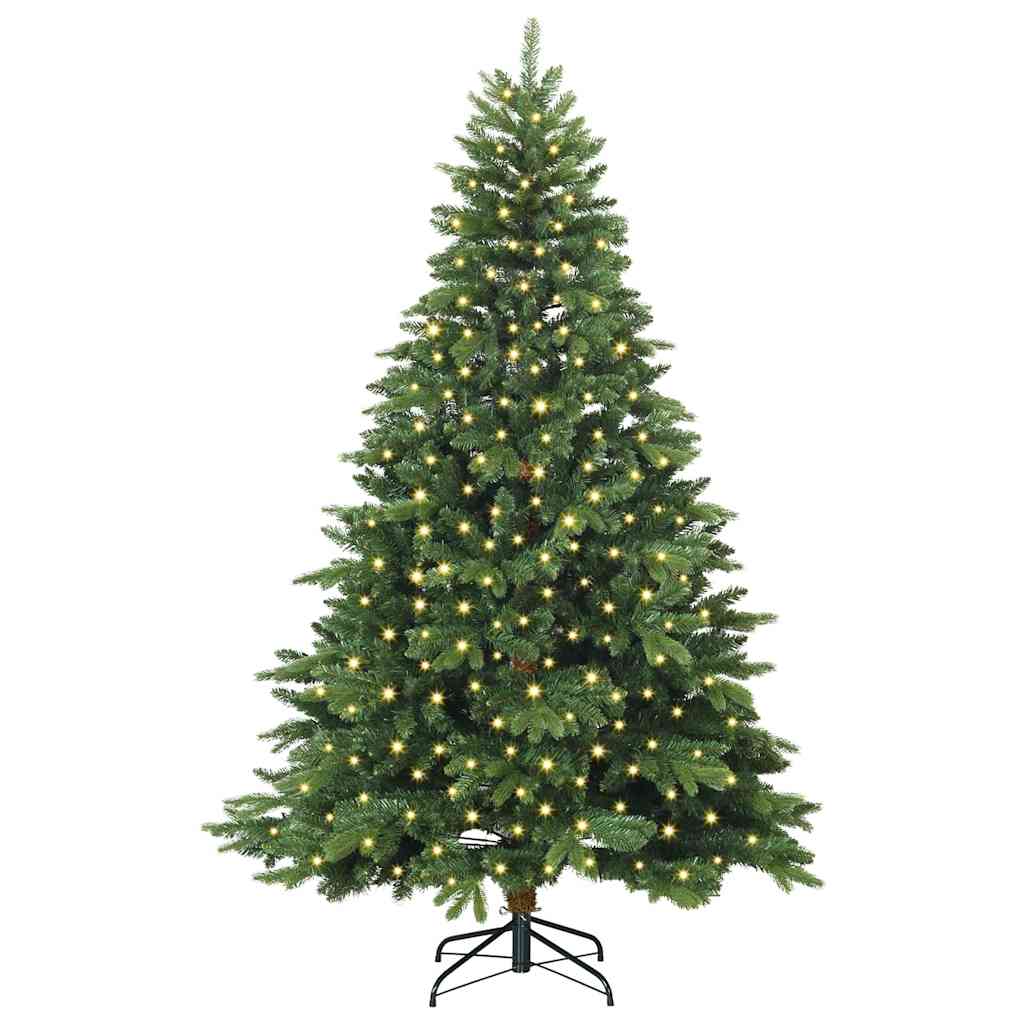 Dirbtinė Kalėdų eglutė su 300 LED Žalia 240 cm PE ir PVC