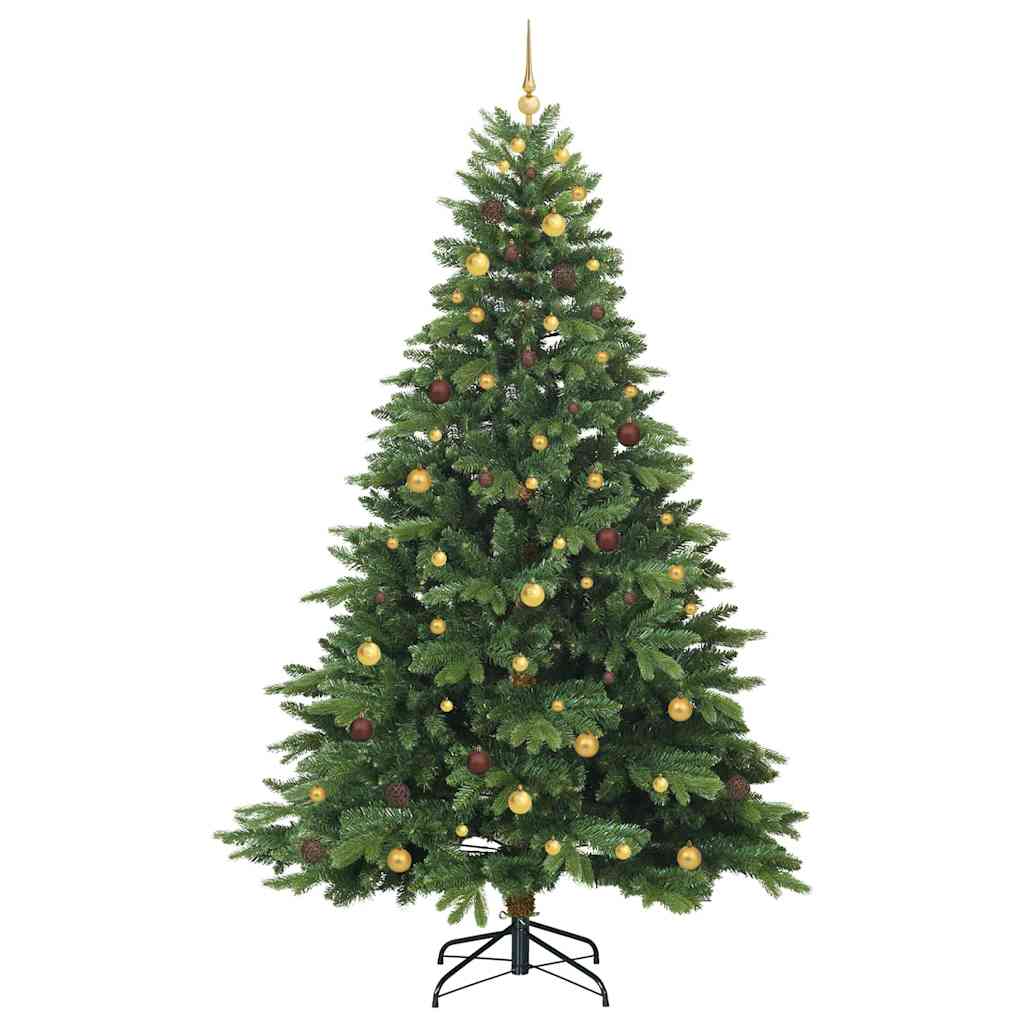 Dirbtinė Kalėdų eglutė su 300 LED Žalia 240 cm PE ir PVC