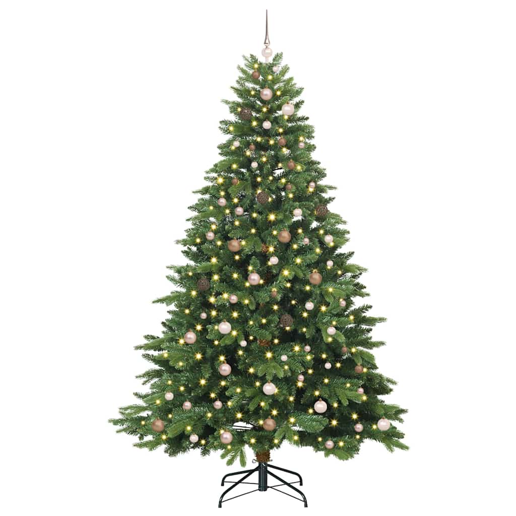 Dirbtinė Kalėdų eglutė su 300 LED Žalia 240 cm PE ir PVC