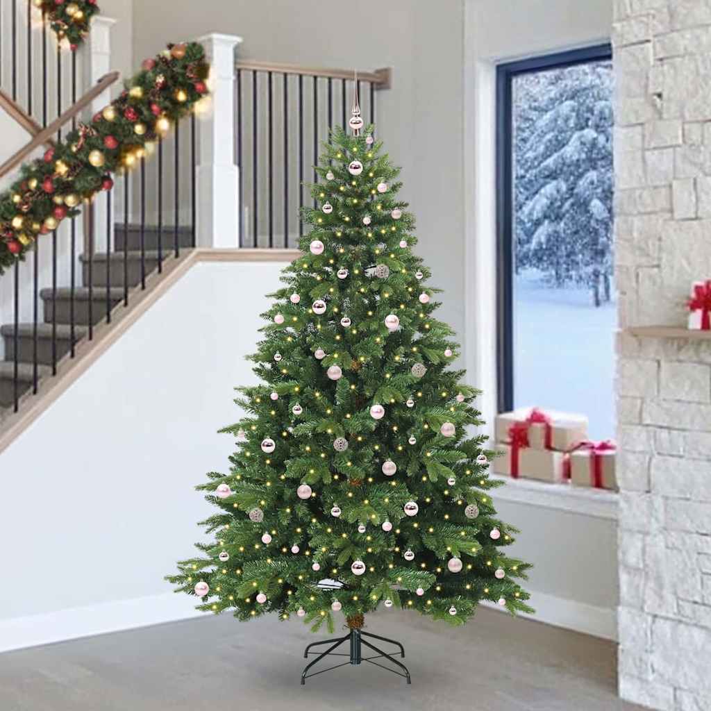 Dirbtinė Kalėdų eglutė su 300 LED Žalia 240 cm PE ir PVC