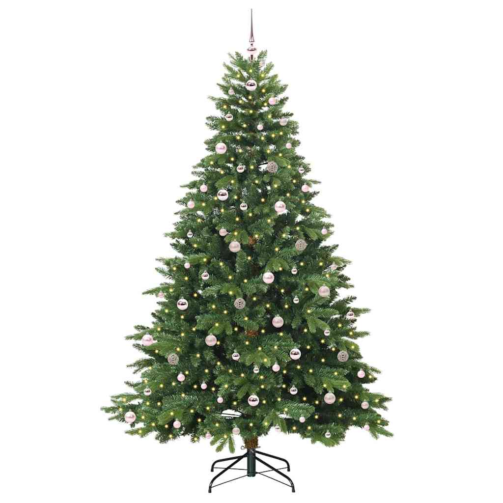 Dirbtinė Kalėdų eglutė su 300 LED Žalia 240 cm PE ir PVC