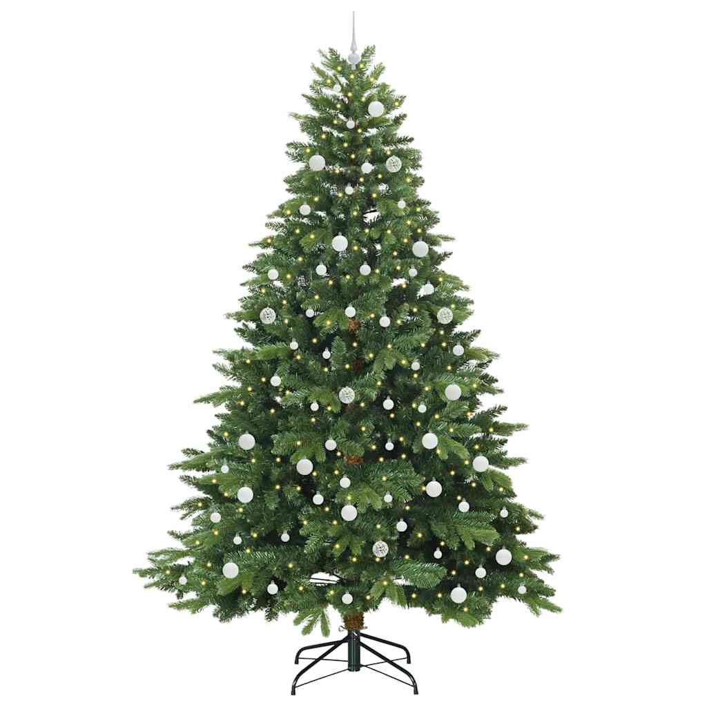 Dirbtinė Kalėdų eglutė su 300 LED Žalia 240 cm PE ir PVC