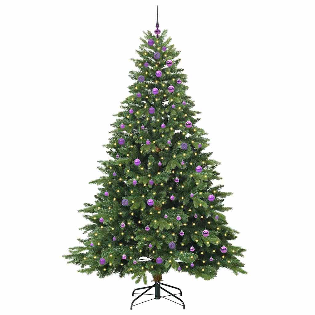 Dirbtinė Kalėdų eglutė su 300 LED Žalia 240 cm PE ir PVC