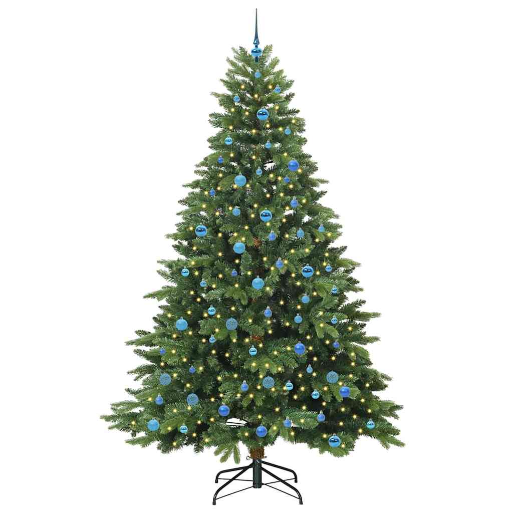 Dirbtinė Kalėdų eglutė su 300 LED Žalia 240 cm PE ir PVC