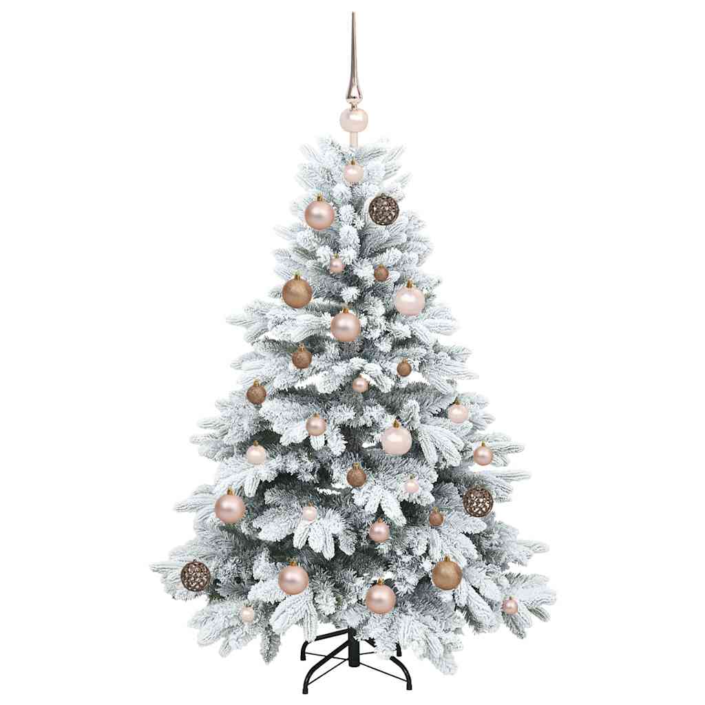 Dirbtinė Kalėdų eglutė su 150 LED Balta 120 cm PE ir PVC