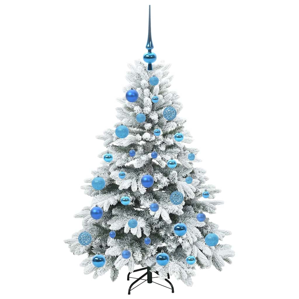 Dirbtinė Kalėdų eglutė su 150 LED Balta 120 cm PE ir PVC