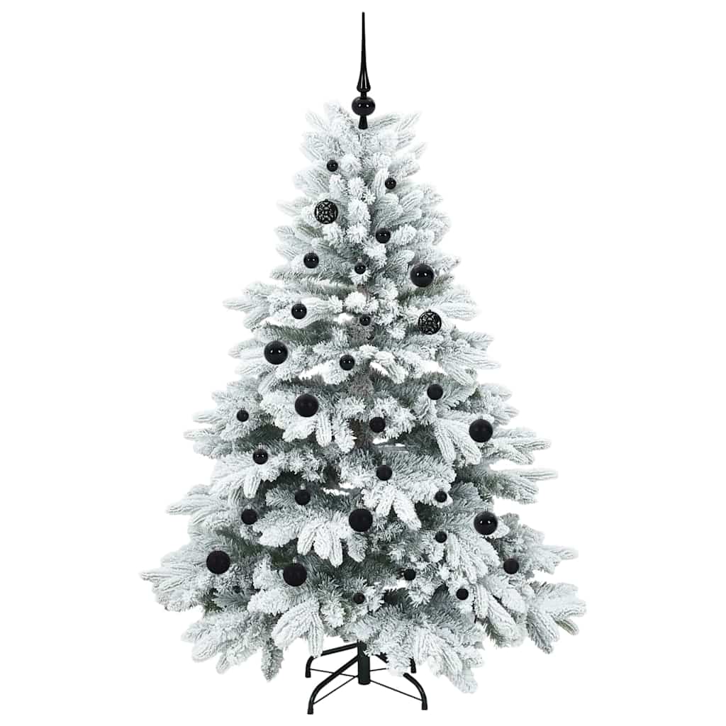 Dirbtinė Kalėdų eglutė su 150 LED Balta 150 cm PE ir PVC