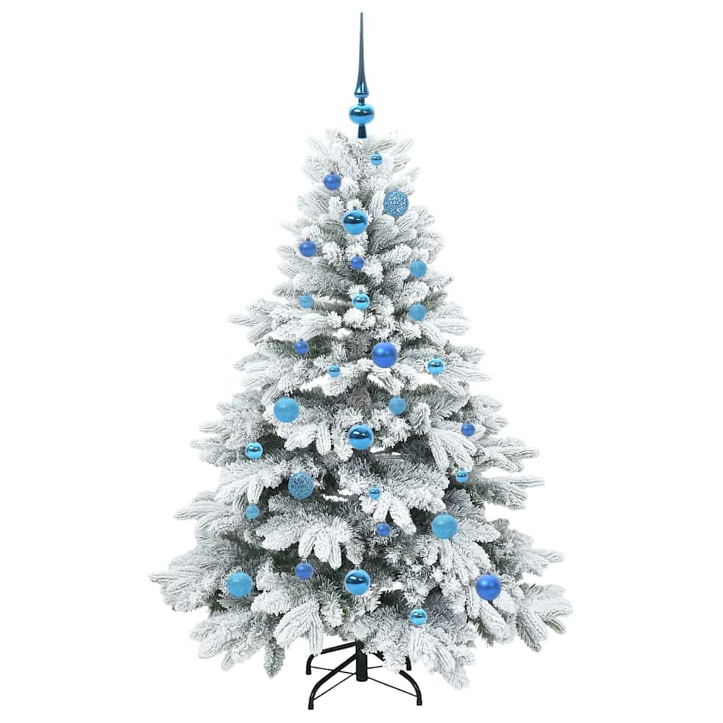 Dirbtinė Kalėdų eglutė su 150 LED Balta 150 cm PE ir PVC