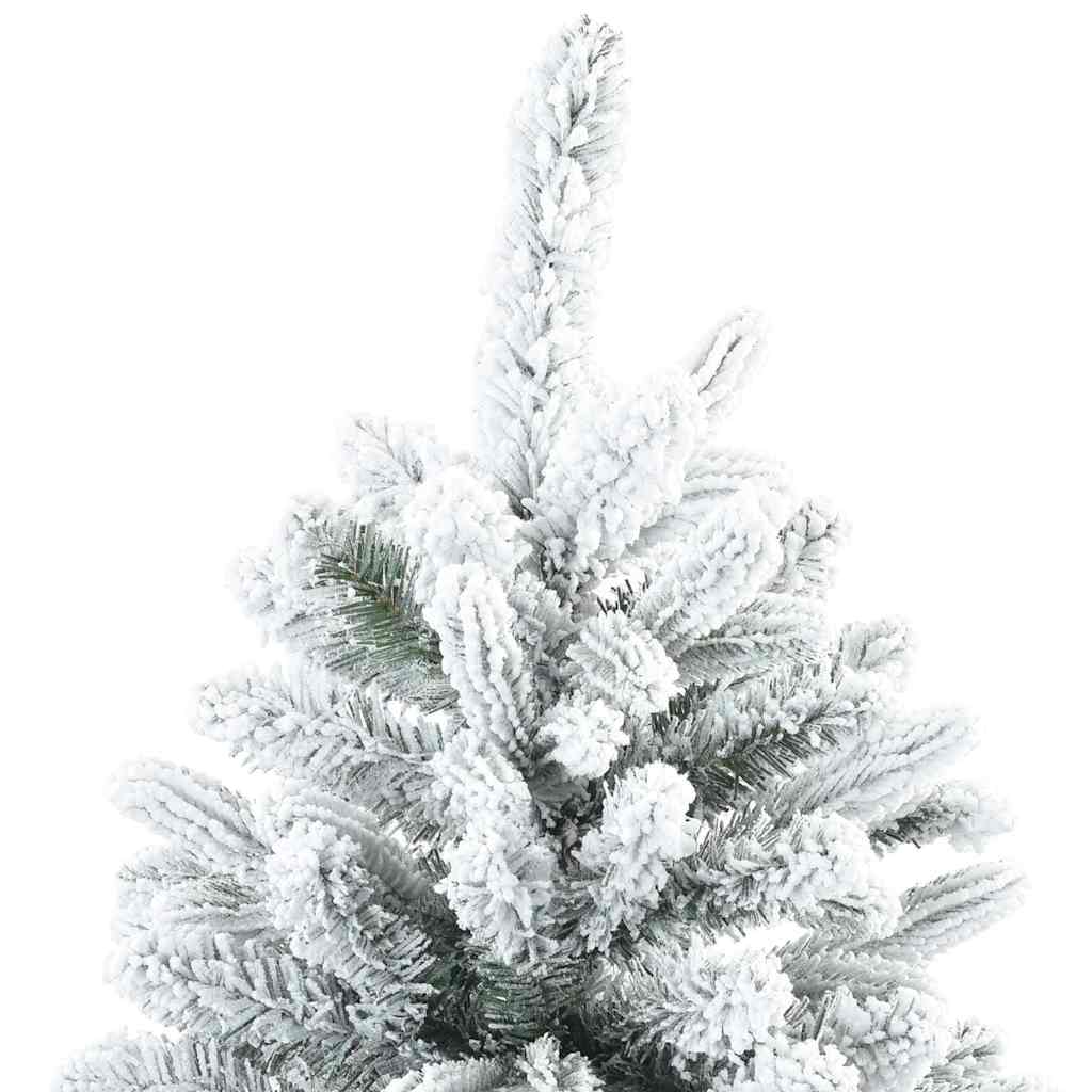 Dirbtinė Kalėdų eglutė su 300 LED Balta 180 cm PE ir PVC
