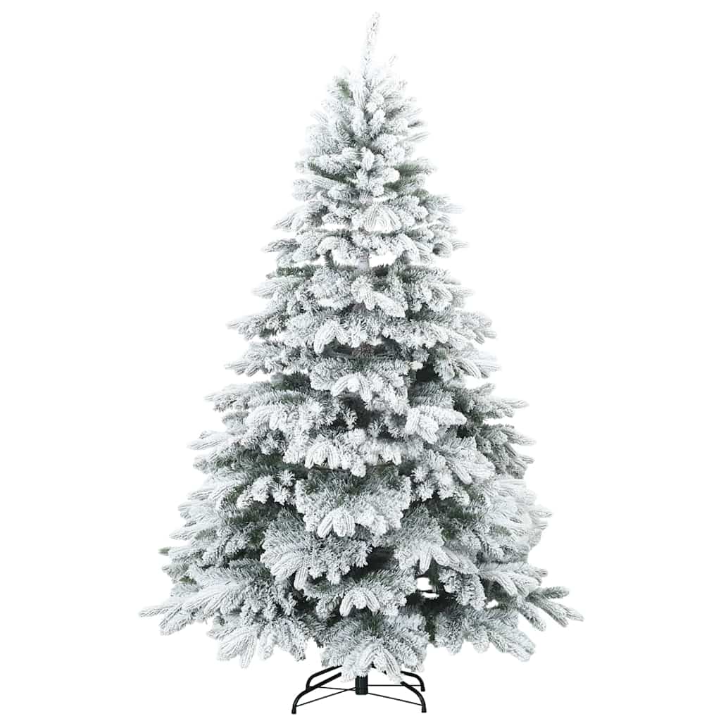 Dirbtinė Kalėdų eglutė su 300 LED Balta 180 cm PE ir PVC