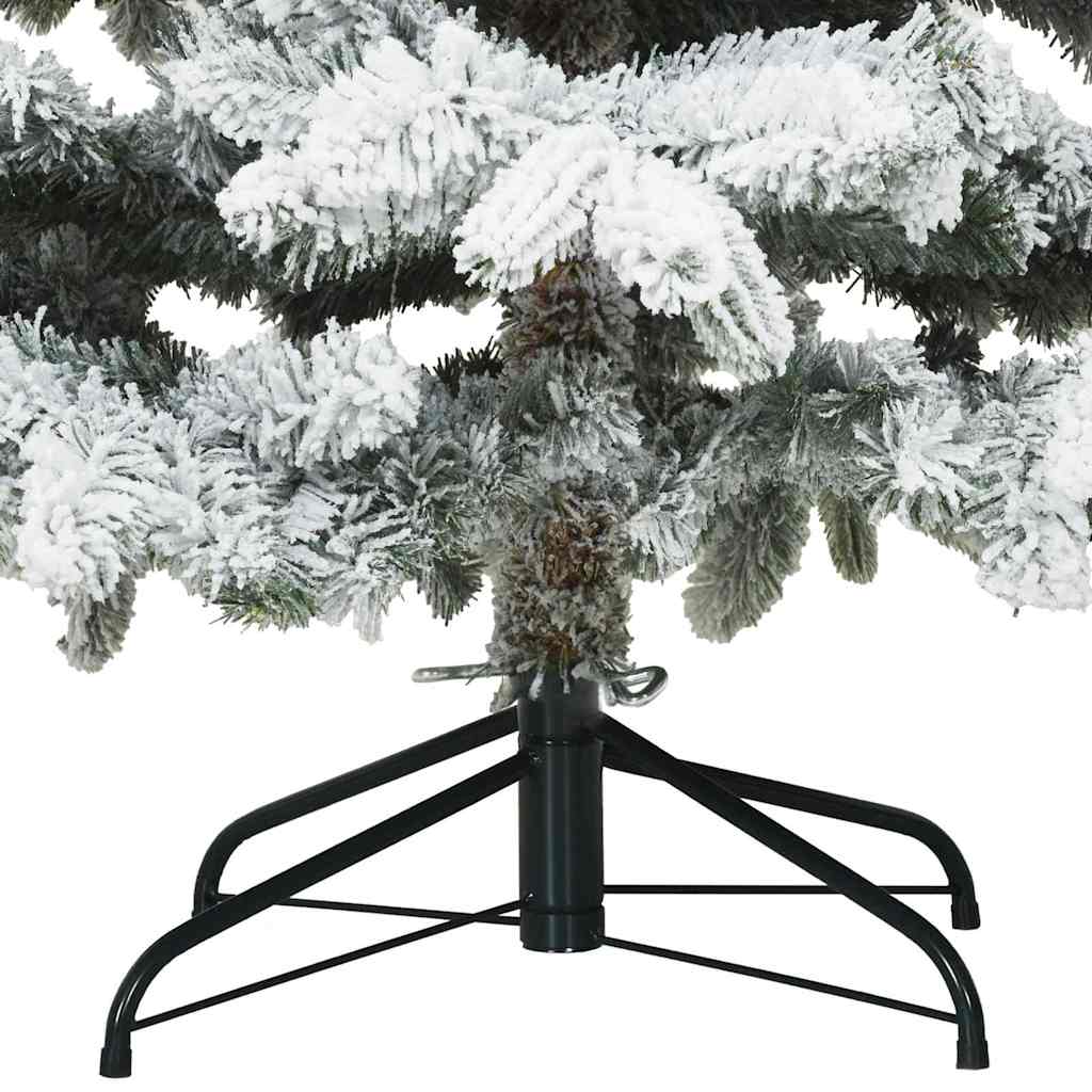 Dirbtinė Kalėdų eglutė su 300 LED Balta 240 cm PE ir PVC