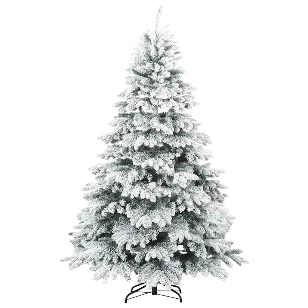 Dirbtinė Kalėdų eglutė su 300 LED Balta 240 cm PE ir PVC