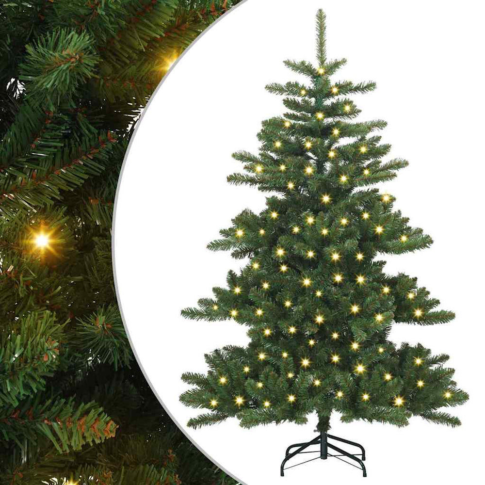Mākslīgā saliekamā Ziemassvētku eglīte MOON FROST, ar 150 LED 150 cm.