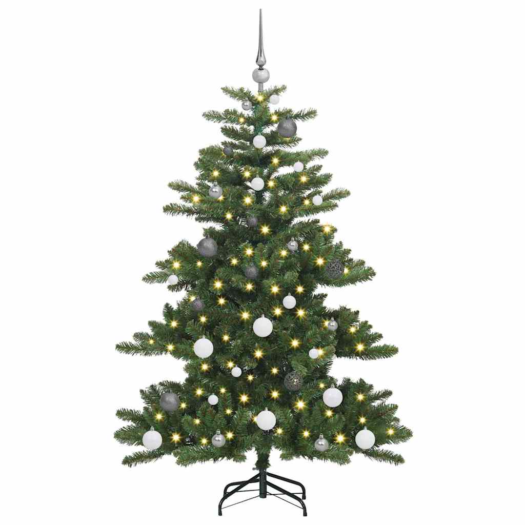 Dirbtinė Sulankstoma Kalėdų Eglutė su 150 LED Žalia 150 cm PVC