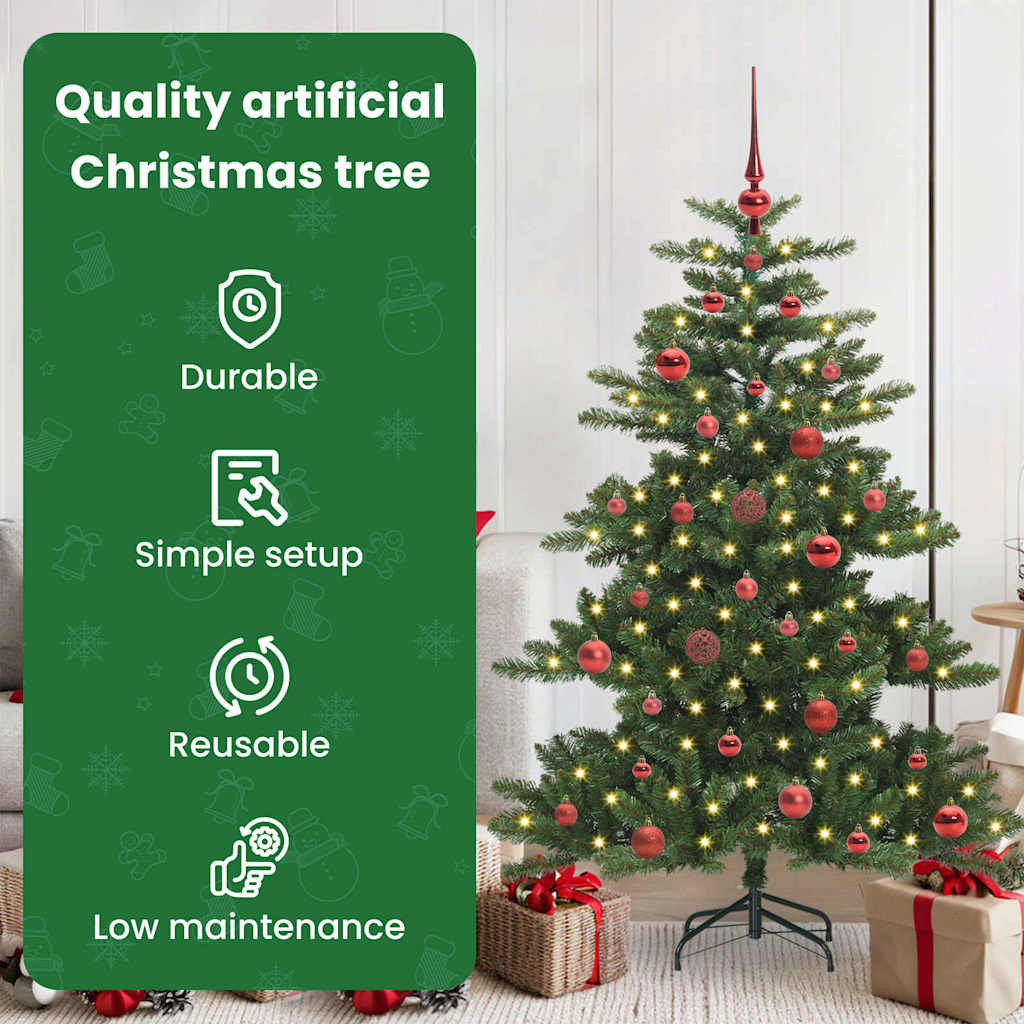 Dirbtinė Sulankstoma Kalėdų Eglutė VALE CRYSTAL, su 150 LED 150 cm.