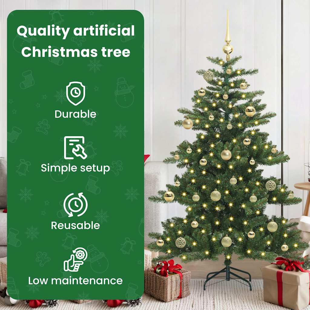 Dirbtinė Sulankstoma Kalėdų Eglutė VALE CRYSTAL, su 150 LED 150 cm.