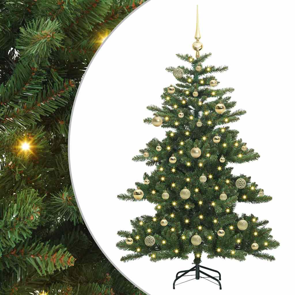 Mākslīgā saliekamā Ziemassvētku eglīte VALE CRYSTAL, ar 150 LED 150 cm.