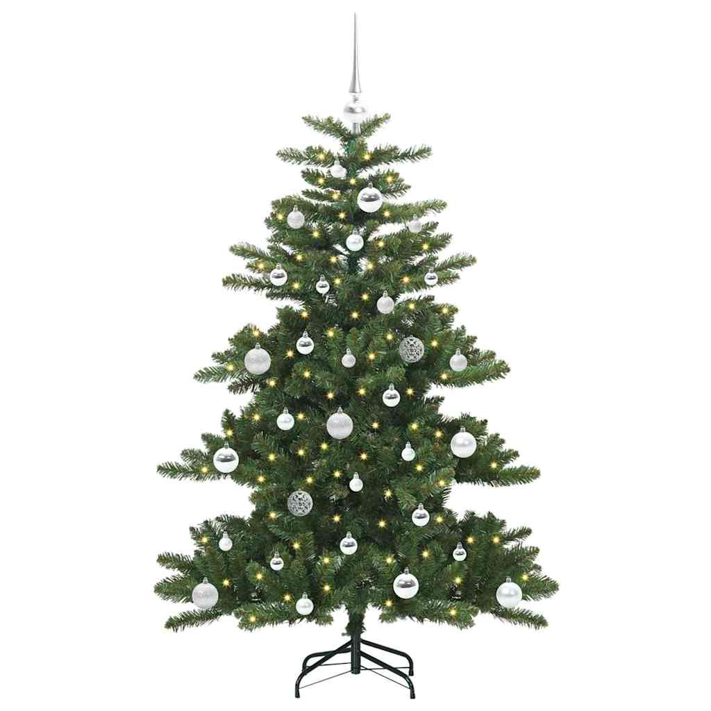 Dirbtinė Sulankstoma Kalėdų Eglutė su 150 LED Žalia 150 cm PVC