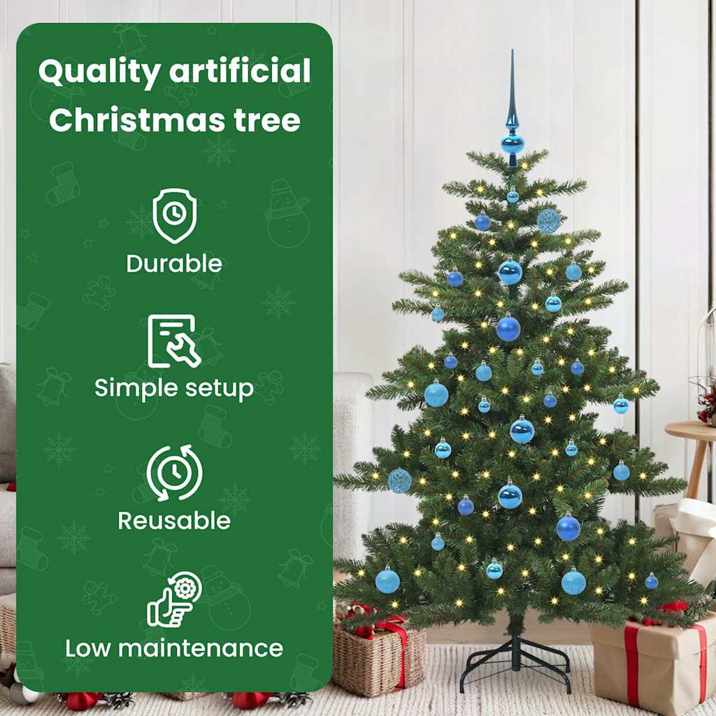 Dirbtinė Sulankstoma Kalėdų Eglutė VALE CRYSTAL, su 150 LED 150 cm.