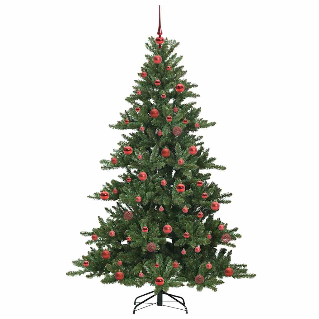 Dirbtinė Sulankstoma Kalėdų Eglutė su 300 LED Žalia 180 cm PVC