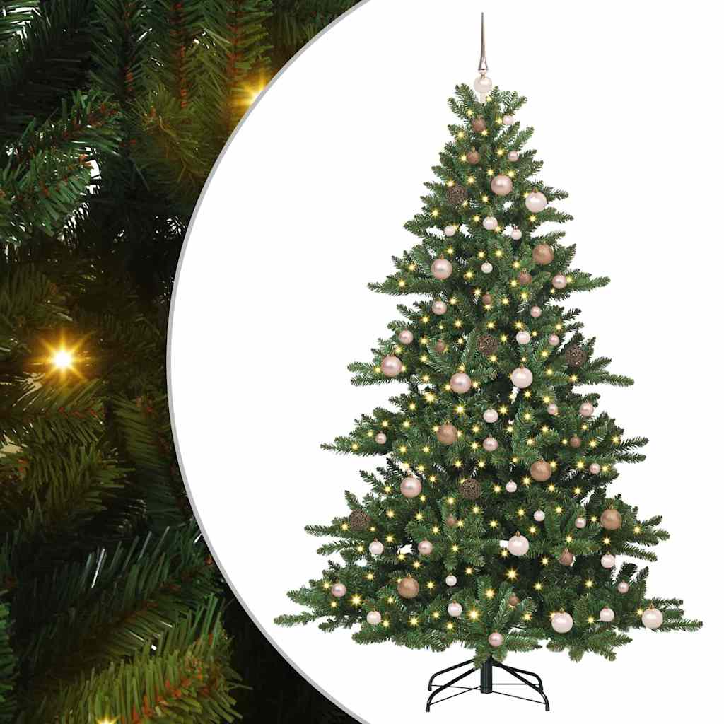 Dirbtinė Sulankstoma Kalėdų Eglutė Žalia 210 cm PVC ir Plienas