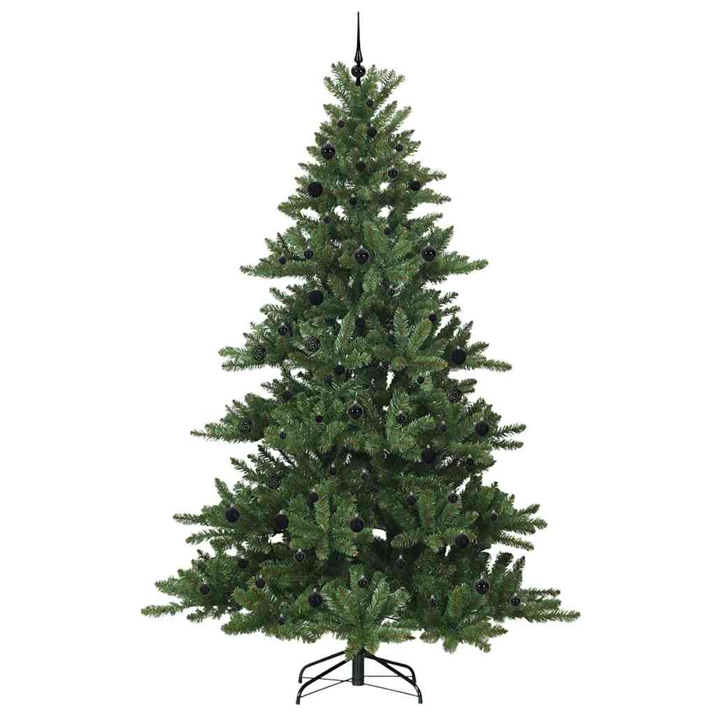 Artificial Folding Christmas Tree Green 240 cm PVC and Steel