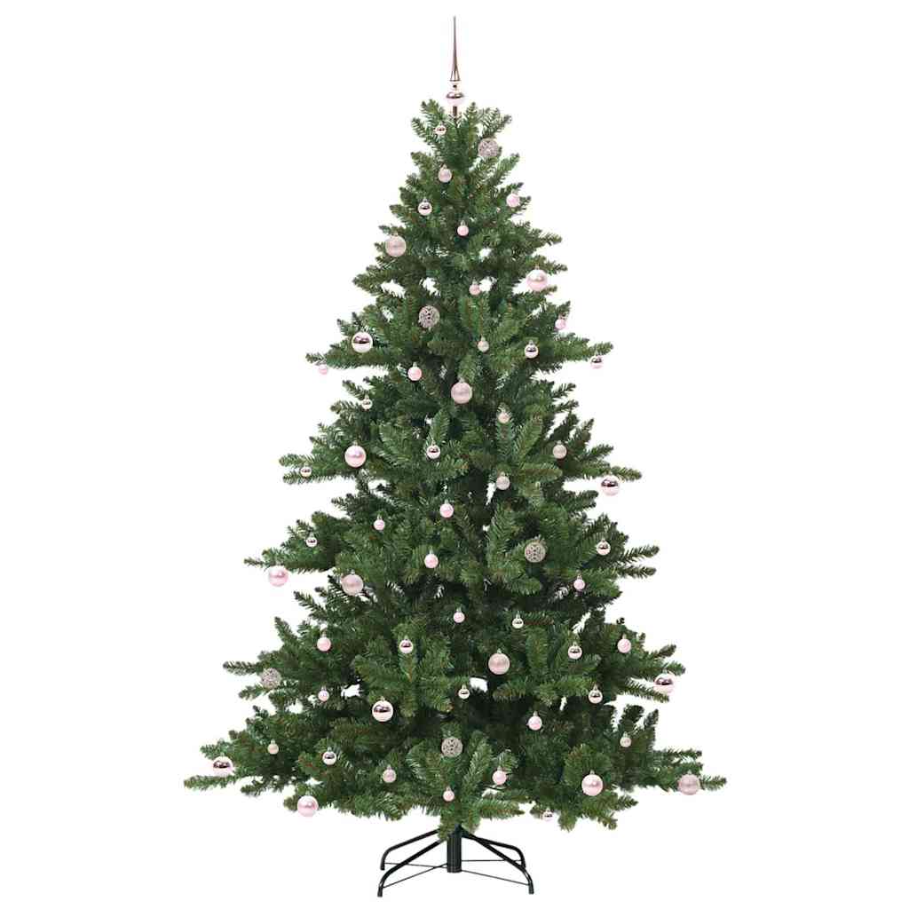 Artificial Folding Christmas Tree Green 240 cm PVC and Steel