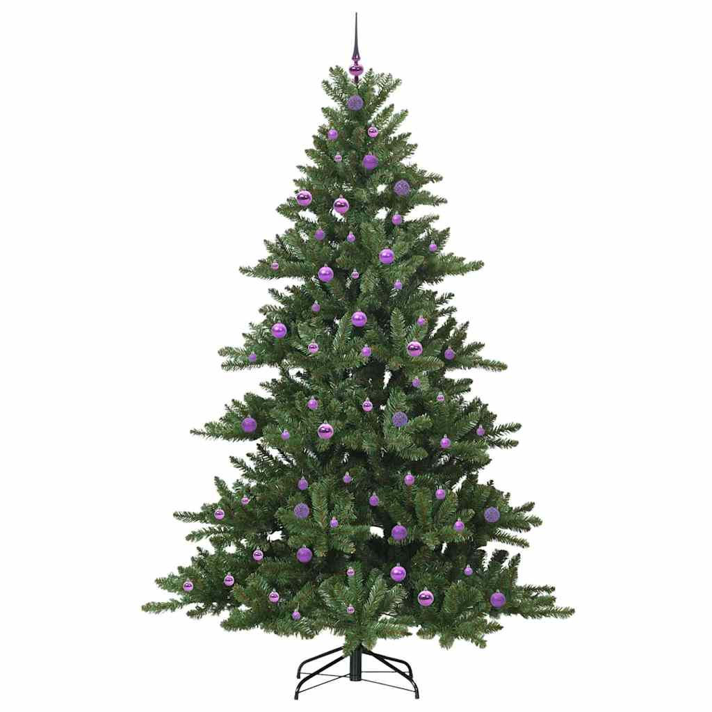 Artificial Folding Christmas Tree Green 240 cm PVC and Steel