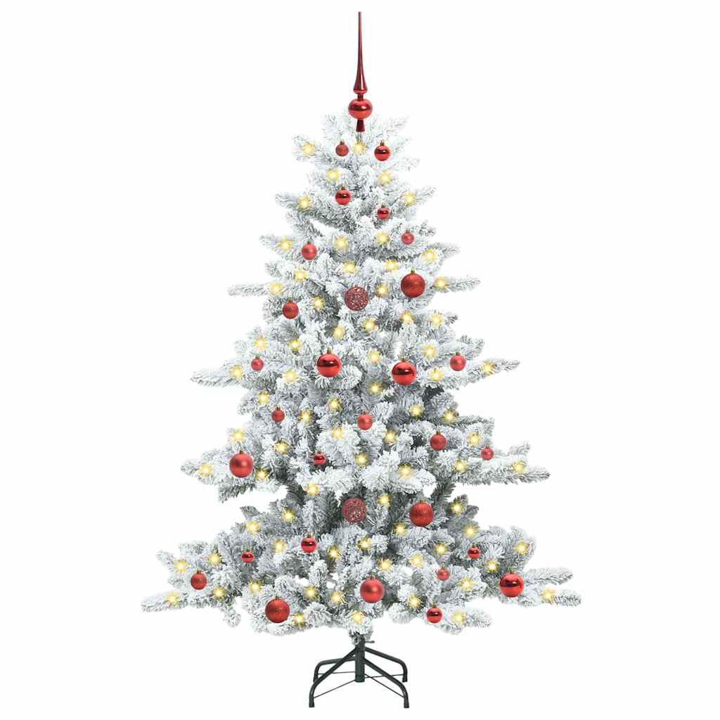 Mākslīgā saliekamā Ziemassvētku egle EVERGREEN HOLLOW, ar 150 LED 150 cm.