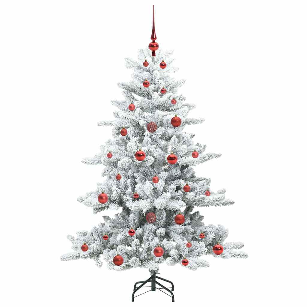 Mākslīgā saliekamā Ziemassvētku egle EVERGREEN HOLLOW, ar 150 LED 150 cm.
